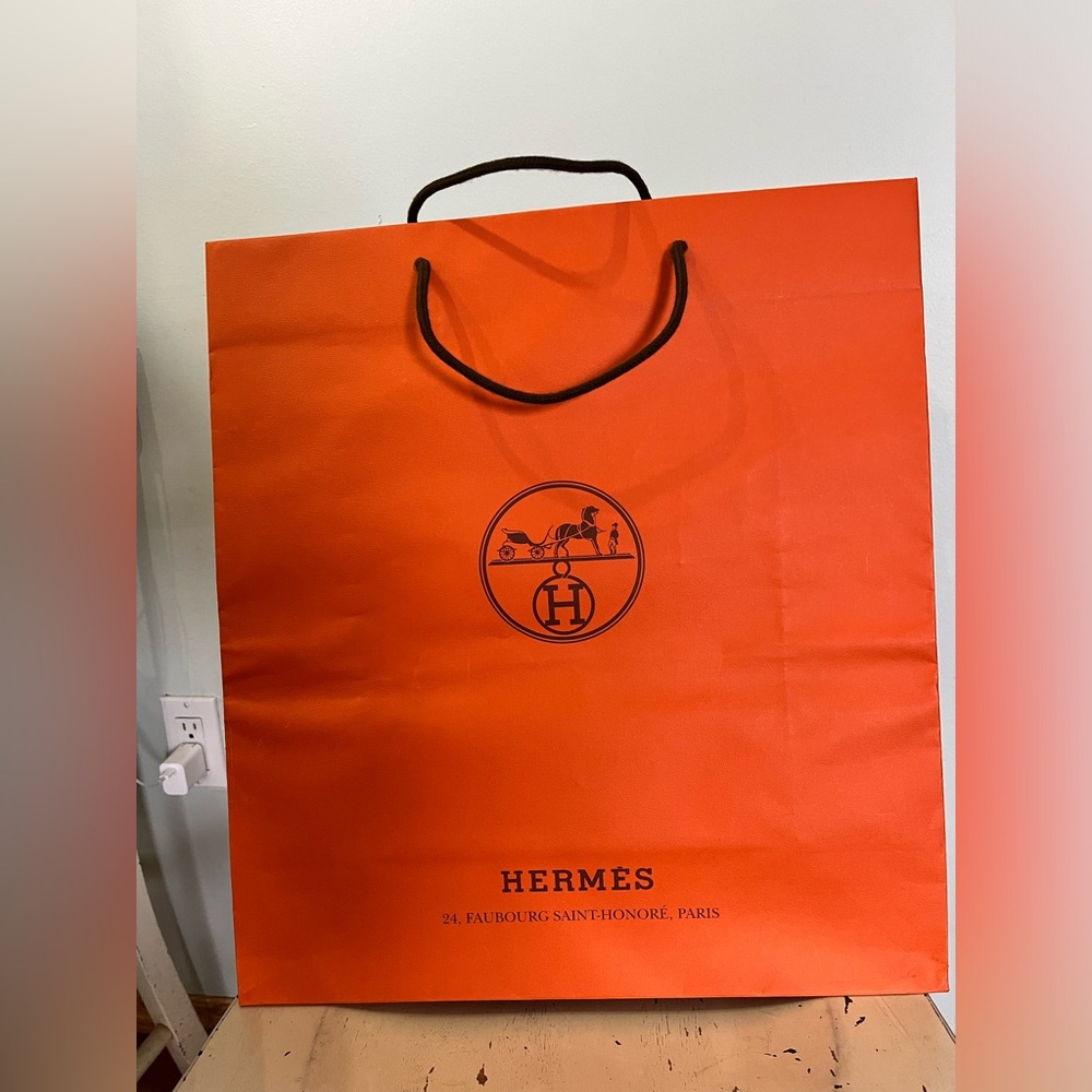 Authentic Hermes shopping bag